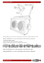 Preview for 6 page of SHOWTEC STAGE BLINDER 2 DMX Manual