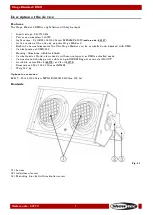 Preview for 8 page of SHOWTEC STAGE BLINDER 2 DMX Manual