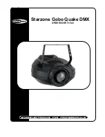 SHOWTEC Starzone Gobo Quake DMX User Manual preview