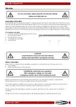 Preview for 3 page of SHOWTEC Sustrip II Stageblinder Manual