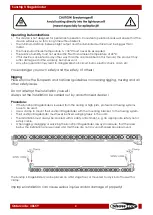 Preview for 5 page of SHOWTEC Sustrip II Stageblinder Manual