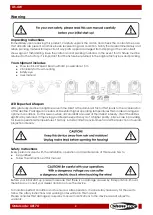 Preview for 3 page of SHOWTEC XS-4W Quad Beam Manual