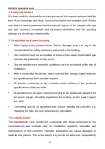 Preview for 4 page of Shuang Ri SR501 Operation Manual