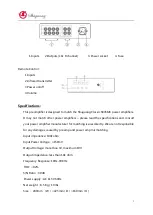 Предварительный просмотр 3 страницы Shuguang Audio Classic Series Manual