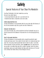 Preview for 4 page of Shun Pro Mandolin Operating Manual