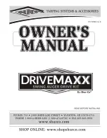Shur-Co Drivemaxx Owner'S Manual preview
