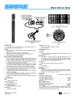 Предварительный просмотр 1 страницы Shure 16A User Manual