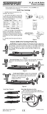 Предварительный просмотр 1 страницы Shure 25 Series Manual