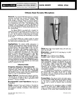 Preview for 1 page of Shure 275SK Datasheet