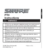 Shure 27EU3222B Instructions Manual preview