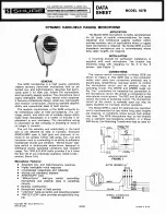 Preview for 1 page of Shure 507B Datasheet