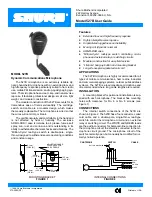 Shure 527B User Manual preview