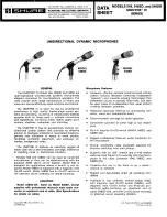 Preview for 1 page of Shure 548 Datasheet