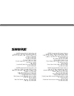 Preview for 12 page of Shure 55SH Quick Manual