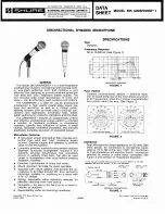 Preview for 1 page of Shure 565 UNISPHERE I Datasheet