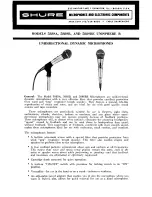 Preview for 1 page of Shure 588SA Brochure & Specs