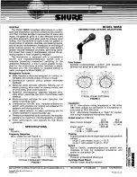 Preview for 1 page of Shure 588SD Quick Start Manual