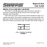 Preview for 1 page of Shure A15LA User Manual