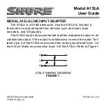 Shure A15LA User Manual предпросмотр