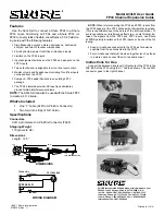 Preview for 1 page of Shure A33LK User Manual