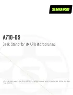 Preview for 1 page of Shure A710-DS Manual