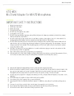 Предварительный просмотр 3 страницы Shure A710-MSA User Manual