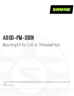 Предварительный просмотр 1 страницы Shure A900-PM-38IN Quick Start Manual