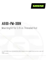 Shure A900-PM-38IN Quick Start Manual предпросмотр