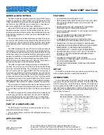 Preview for 1 page of Shure AM8T User Manual