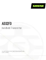 Shure AXIENT DIGITAL ADX2FD User Manual preview