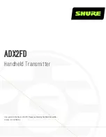 Предварительный просмотр 1 страницы Shure AXIENT DIGITAL ADX2FD User Manual