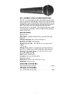 Preview for 2 page of Shure AXS 1 User Manual