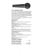 Preview for 4 page of Shure AXS 1 User Manual