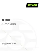 Preview for 1 page of Shure AXT600 Manual