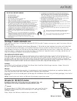 Предварительный просмотр 15 страницы Shure AXT620 Instructions Manual