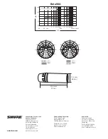 Preview for 3 page of Shure Beta 98A Specification Sheet