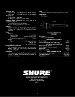 Preview for 4 page of Shure BG 1.0 User Manual