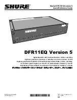 Preview for 1 page of Shure DFR11EQ Version 5 (Spanish) Guía De Referencia Rápida