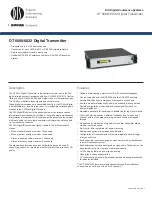 Preview for 1 page of Shure DT 6008 Specifications
