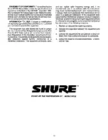 Предварительный просмотр 10 страницы Shure FP32 User Manual