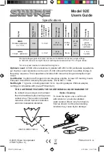 Preview for 2 page of Shure Hi-TRACK M91 Series User Manual