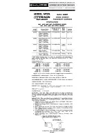 Shure Hi-Track M92G Datasheet предпросмотр