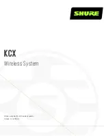 Shure KCX Manual preview