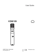 Shure KSM109 User Manual preview