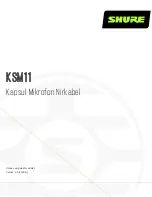 Shure KSM11 User Manual preview