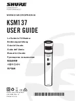 Shure KSM137 User Manual preview