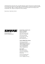 Предварительный просмотр 64 страницы Shure KSM32 User Manual