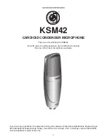 Preview for 3 page of Shure KSM42 User Manual