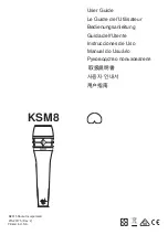 Preview for 1 page of Shure KSM8 Dualdyne User Manual