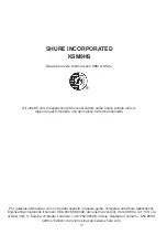 Предварительный просмотр 18 страницы Shure KSM9 User Manual